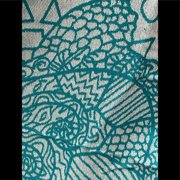 Turkish Cotton throw| Abstract pattern| Heavyweight Oversized Cotton Throw - Picture 5 of 6